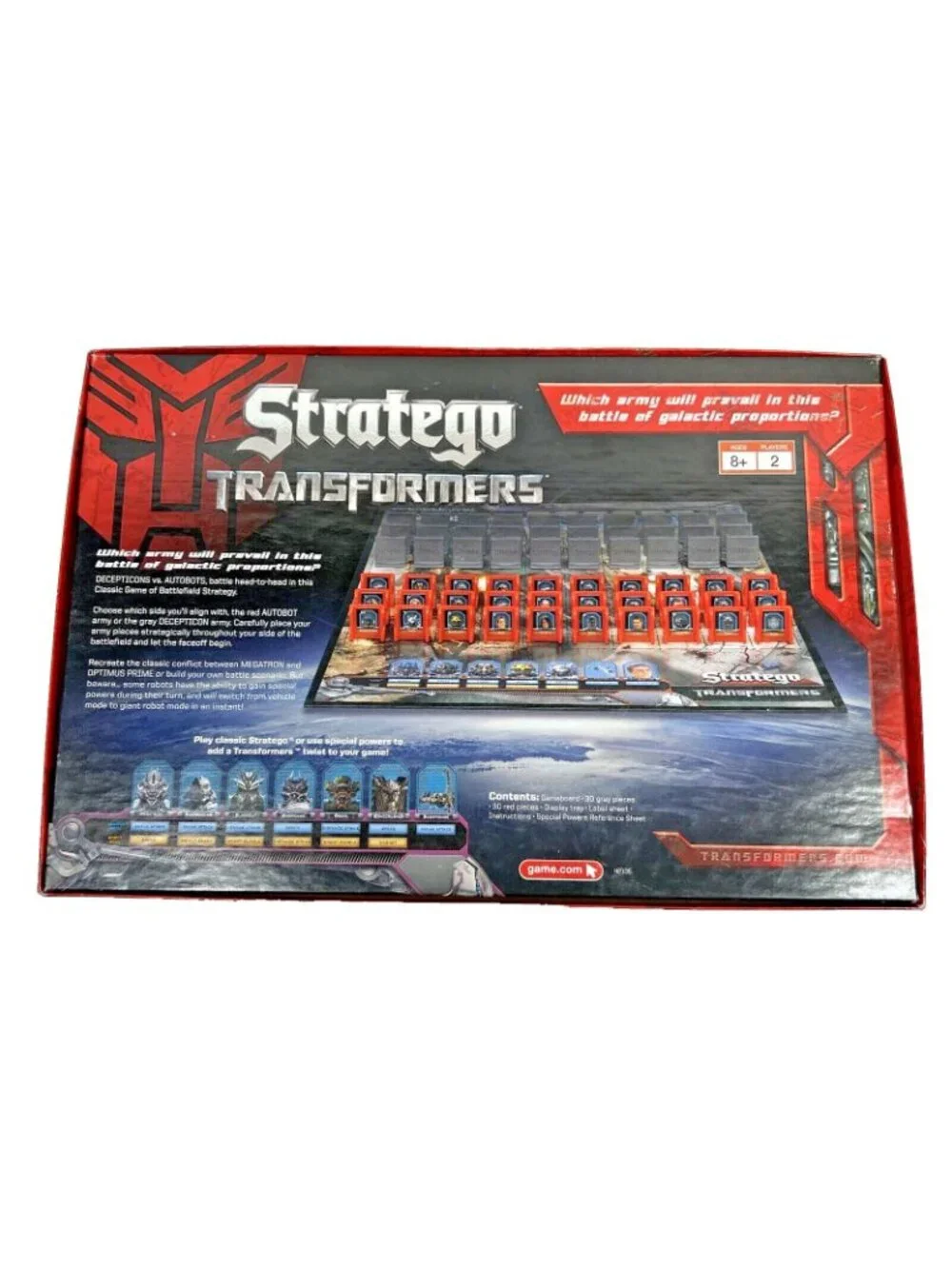 Stratego Transformers Edition Preowned Complete Hasbro 2007